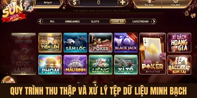 Quy trình thu thập và xử lý tệp dữ liệu minh bạch